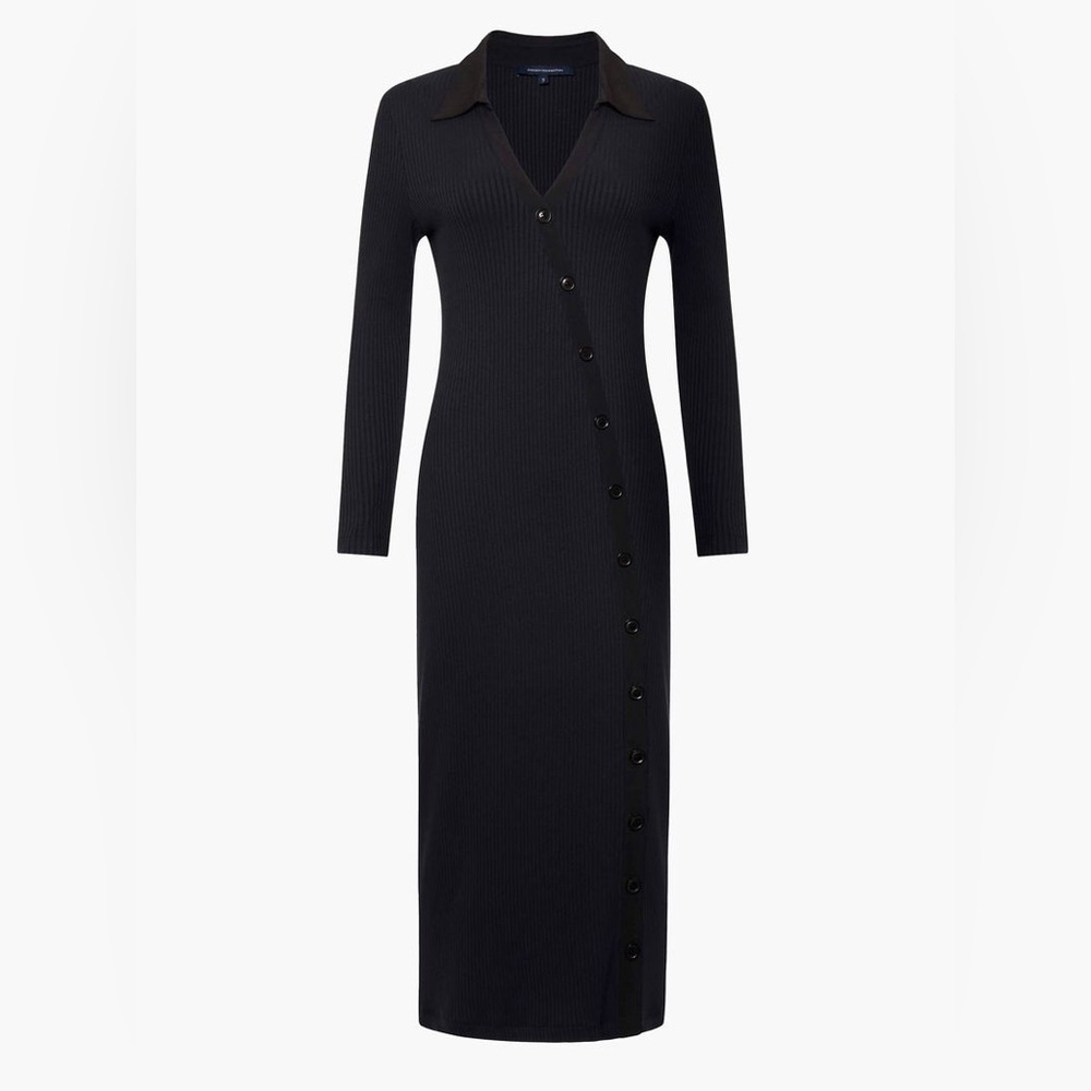 Reina Ribbed Jersey Midi Dress